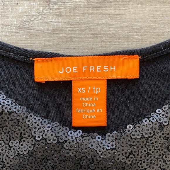 Joe Fresh Black Sequin Camisole. - Picture 4 of 5